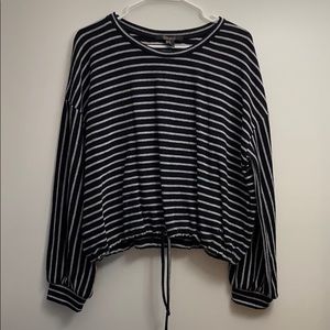 Forever 21 striped long sleeve blouse.